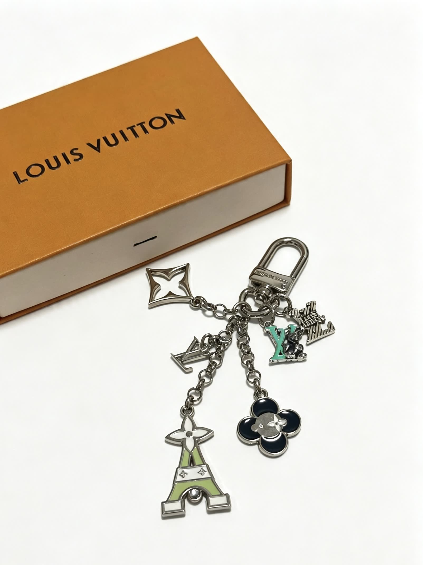 Louis Vuitton Monogram Eiffel Tower Keychain